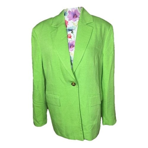 Pre-owned Just Female Blazer In Green