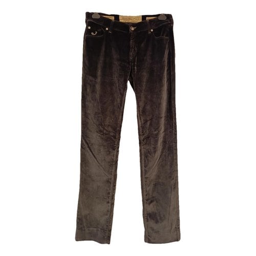 Pre-owned Jacob Cohen Straight Pants In Grey