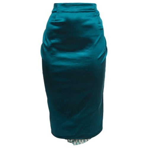 Pre-owned Elisabetta Franchi Skirt In Green