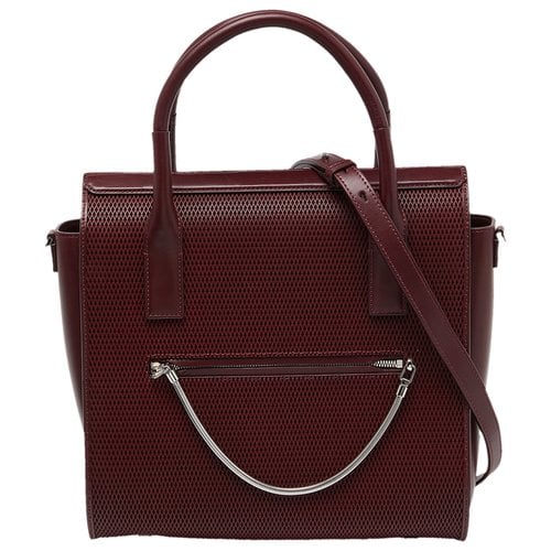 Pre-owned Alexander Wang Leather Tote In Burgundy