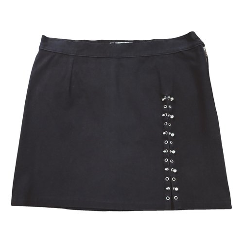 Pre-owned Blumarine Mini Skirt In Black