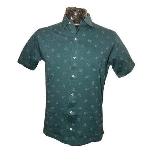 Pre-owned Isaia T-shirt In Green