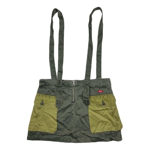 Pre-owned Miss Sixty Mini Skirt In Green