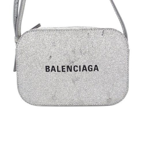 Pre-owned Balenciaga Leather Crossbody Bag In Silver