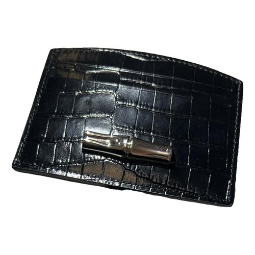 Pre-owned Longchamp Wallet In Black