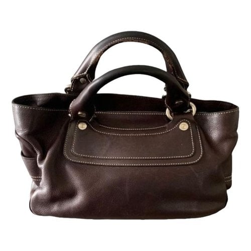 Pre-owned Celine Boogie Leather Handbag In Brown