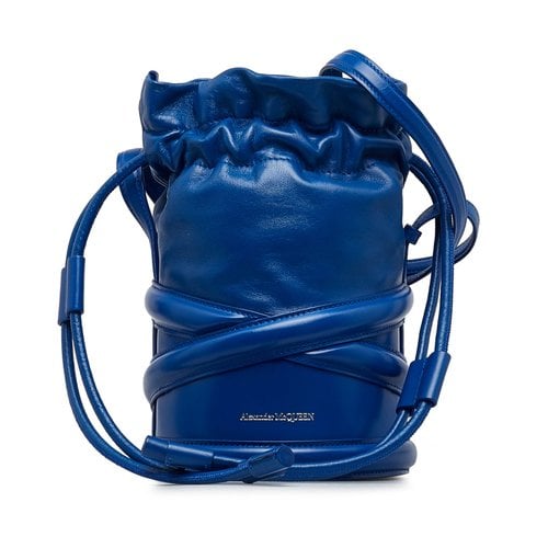 Pre-owned Alexander Mcqueen Leather Bag In Blue
