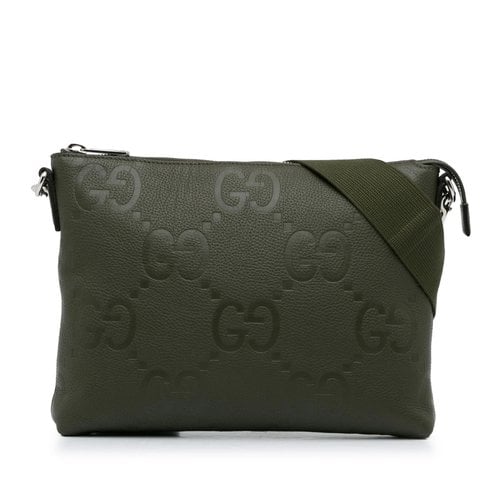 Pre-owned Gucci Leather Crossbody Bag In Green