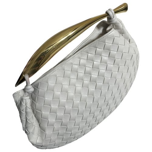 Pre-owned Bottega Veneta Sardine Leather Handbag In White