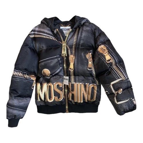 Pre-owned Moschino Puffer In Black