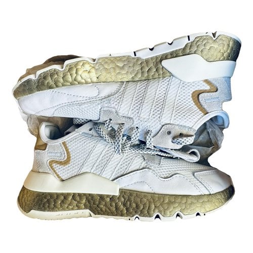 Pre-owned Adidas Originals Cloth Trainers In Gold