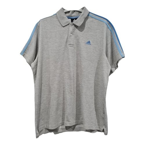Pre-owned Adidas Originals Polo Shirt In Grey