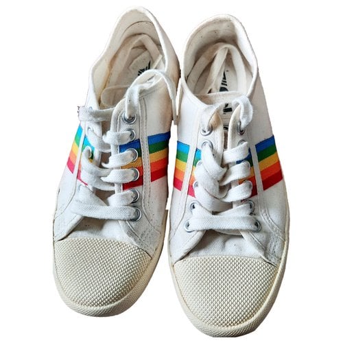 Pre-owned Gola Cloth Trainers In White
