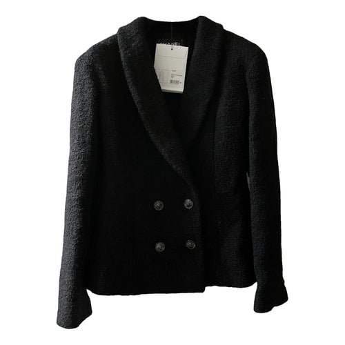 Pre-owned Chanel La Petite Veste Noire Tweed Jacket In Black