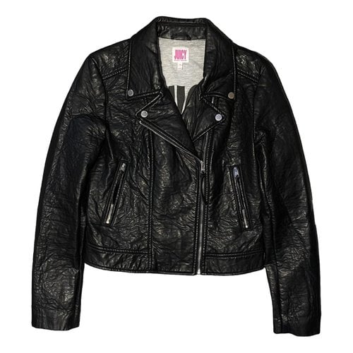 Pre-owned Juicy Couture Biker Jacket In Black