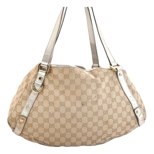 Pre-owned Gucci Abbey Handbag In Beige
