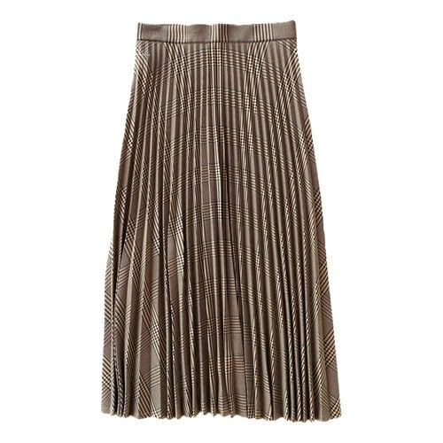 Pre-owned Mm6 Maison Margiela Mid-length Skirt In Brown