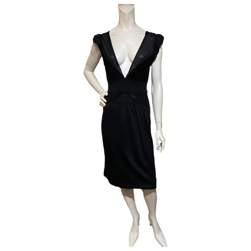 Pre-owned Christian Lacroix Mid-length Dress In Black