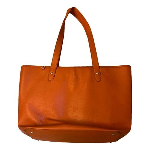 Pre-owned Lauren Ralph Lauren Handbag In Orange