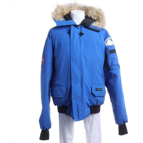 Pre-owned Canada Goose Puffer In Blue