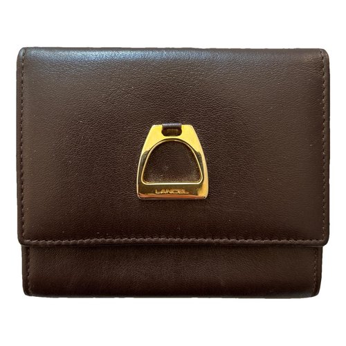 Pre-owned Lancel Leather Purse In Brown