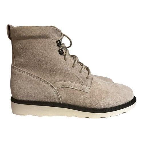 Pre-owned Helmut Lang Snow Boots In Ecru