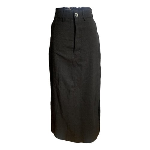Pre-owned Jacquemus Wool Maxi Skirt In Anthracite