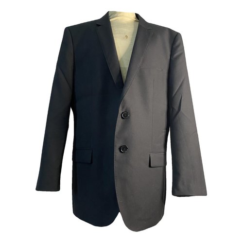 Pre-owned Hugo Boss Wool Vest In Anthracite