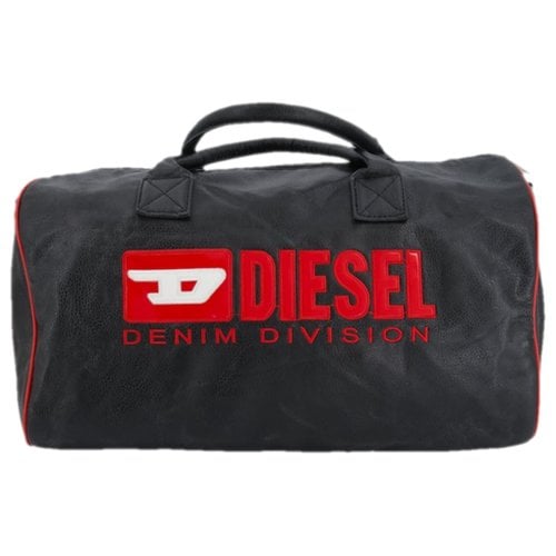 Pre-owned Diesel Leather Handbag In Black
