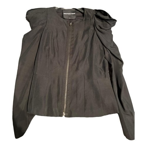Pre-owned American Retro Silk Short Vest In Black