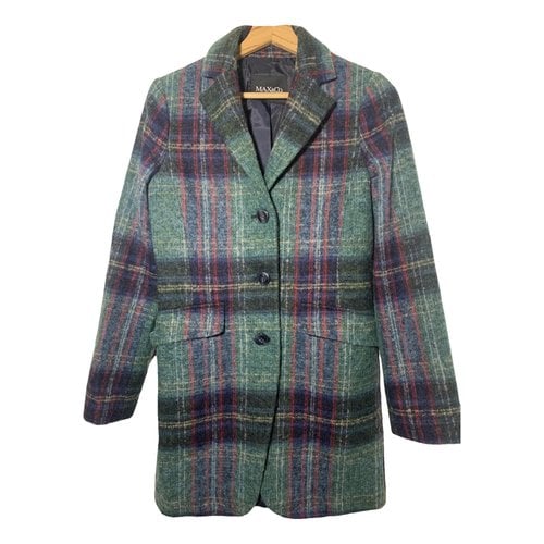 Pre-owned Max & Co Wool Coat In Green