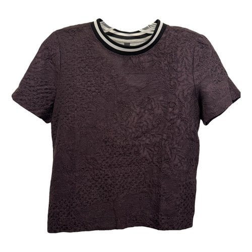 Pre-owned Mother Of Pearl Mof Pearl T-shirt In Burgundy