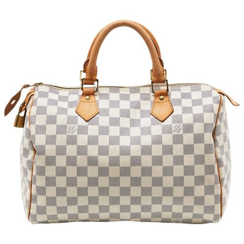 Pre-owned Louis Vuitton Leather Satchel In Grey