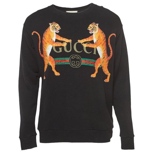 Pre-owned Gucci Wool Knitwear & Sweatshirt In Black