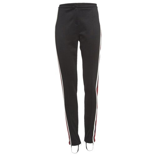 Pre-owned Gucci Cloth Trousers In Black