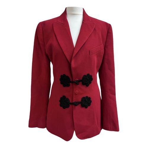 Pre-owned Andrew Gn Jacket In Red