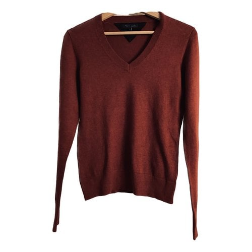 Pre-owned Tommy Hilfiger Cashmere Pull In Burgundy