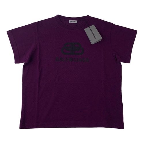 Pre-owned Balenciaga T-shirt In Purple