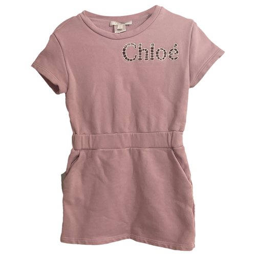 Pre-owned Chloé Kids' Mini Dress In Pink