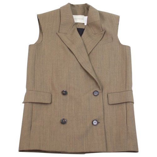 Pre-owned Camilla And Marc Wool Vest In Brown