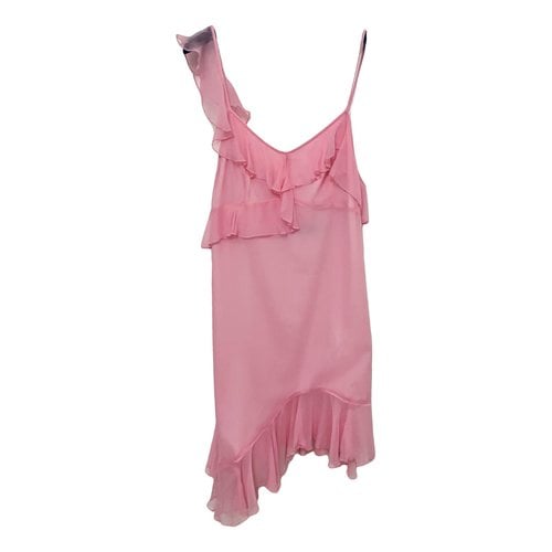 Pre-owned Kim Shui Silk Mini Dress In Pink