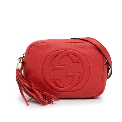 Pre-owned Gucci Soho Leather Crossbody Bag In Orange