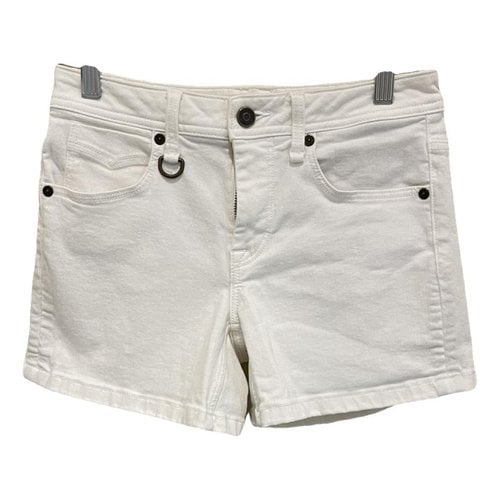 Pre-owned Burberry Mini Short In White