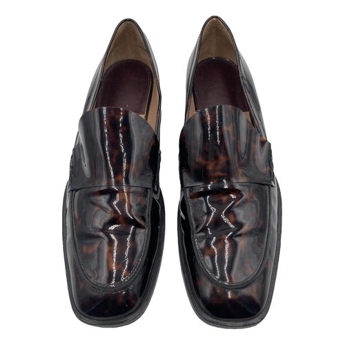 Pre-owned Paul Smith Patent Leather Flats In Brown