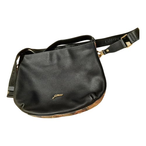 Pre-owned Gattinoni Leather Crossbody Bag In Black