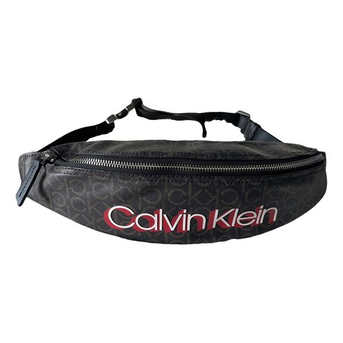 Pre-owned Calvin Klein Vegan Leather Bag In Brown