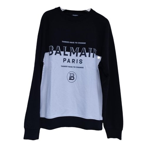Pre-owned Balmain Sweatshirt In Grey