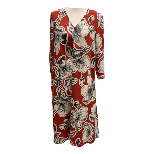 Pre-owned Stine Goya Silk Mid-length Dress In Red