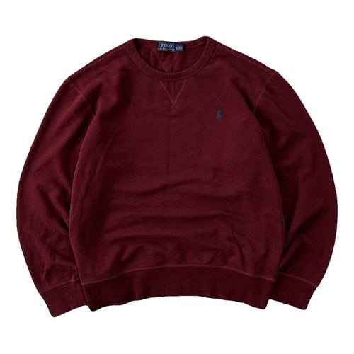 Pre-owned Polo Ralph Lauren Sweatshirt In Burgundy