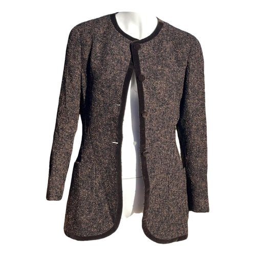 Pre-owned Fendi Wool Suit Jacket In Brown